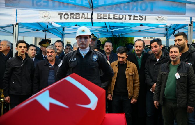 Şehit polis memuru için tören düzenlendi