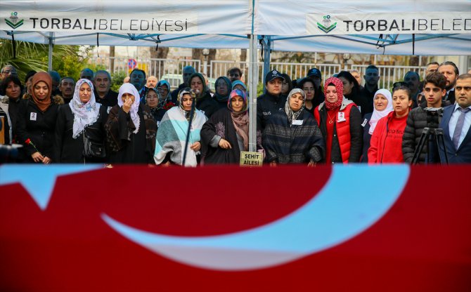 Şehit polis memuru için tören düzenlendi