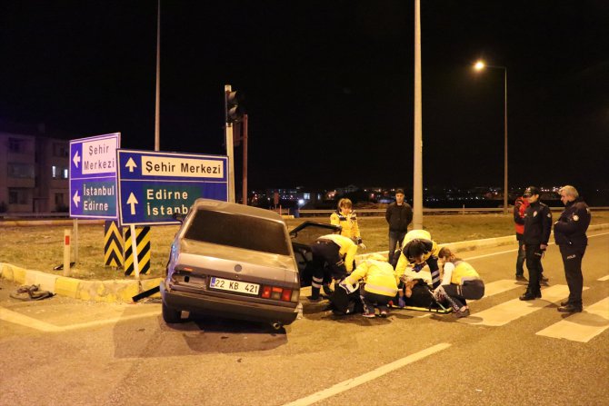 Edirne'de trafik kazası: 5 yaralı