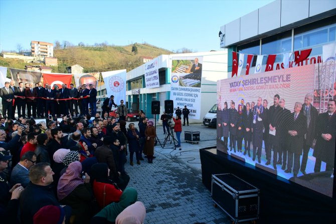 Trabzon'da 60 milyon liraya mal olan sanayi sitesi açıldı