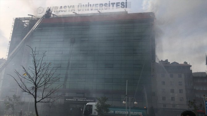 GÜNCELLEME - Avrasya Üniversitesi yerleşkesinde yangın