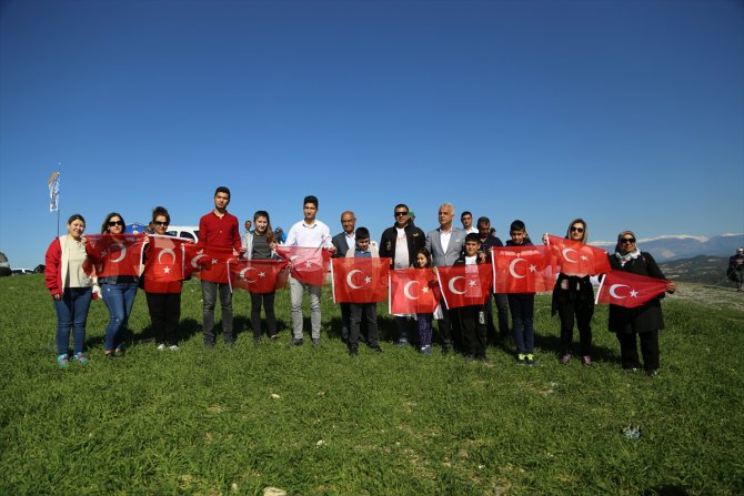 Gazi yakınları gökyüzüyle buluştu