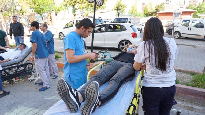 Siirt'te toplu zehirlenme vakalarına müdahale tatbikatı