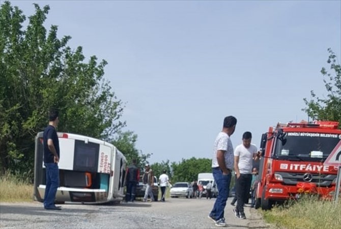 Denizli'de zincirleme trafik kazası: 7 yaralı