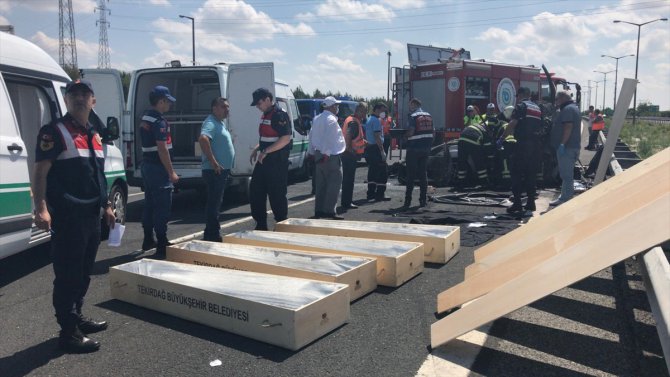 Tekirdağ'da trafik kazası: 5 ölü