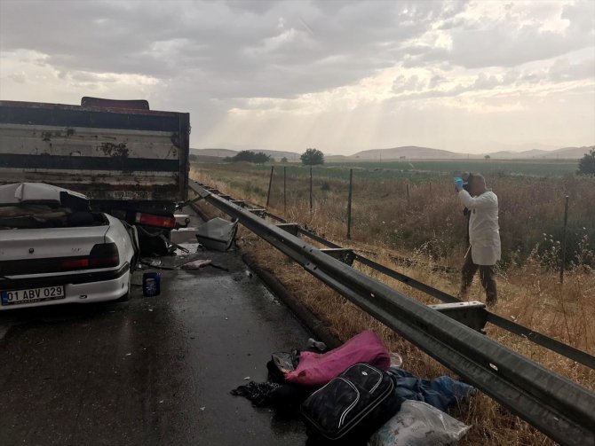 Kahramanmaraş'ta trafik kazası: 1 ölü, 7 yaralı