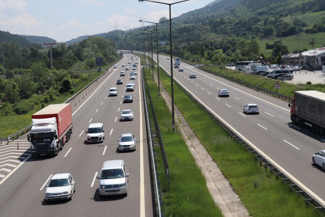 Tatilciler dönüş yolunda