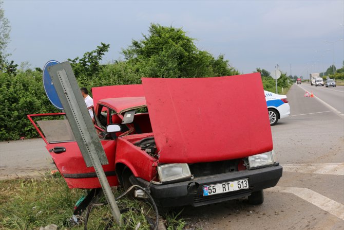 Samsun'da trafik kazası: 3 yaralı