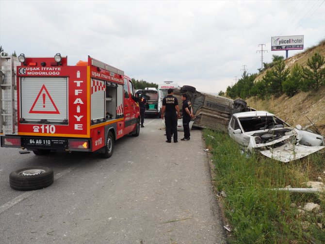 Uşak'ta trafik kazası: 1 ölü, 3 yaralı