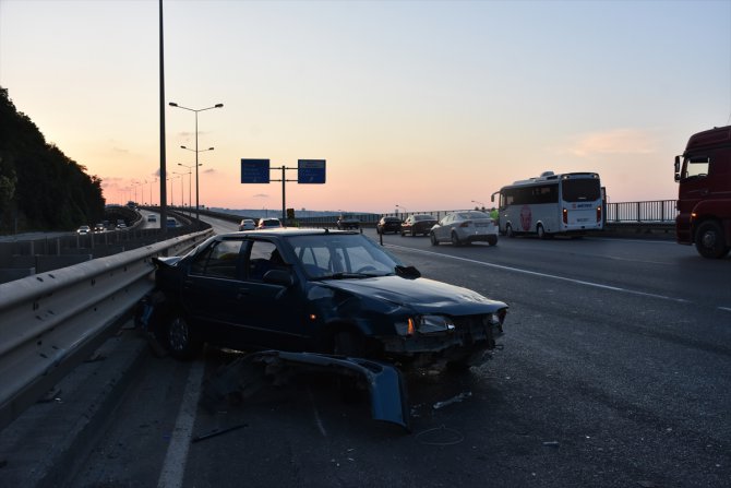 Samsun'da zincirleme trafik kazası: 2 yaralı