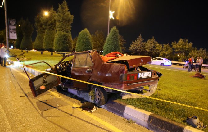 Manisa'da trafik kazası: 1 ölü, 1 ağır yaralı