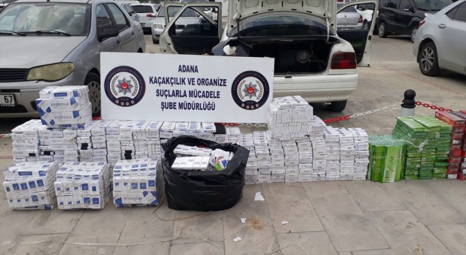 Adana'da kaçak sigara operasyonu