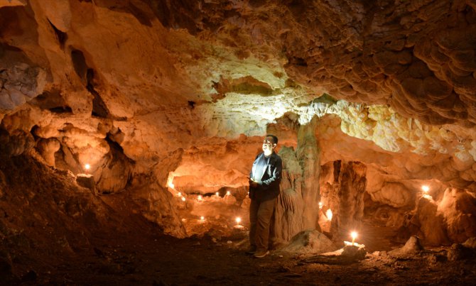 Sarp kayalıklardaki Elmalı Mağarası turizme kazandırılacak