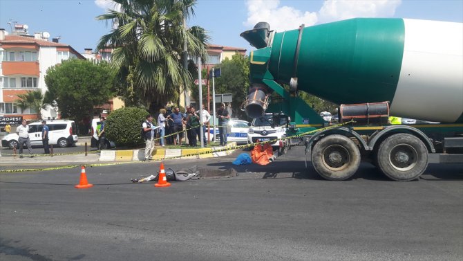 Aydın'da beton mikserinin çarptığı kadın öldü