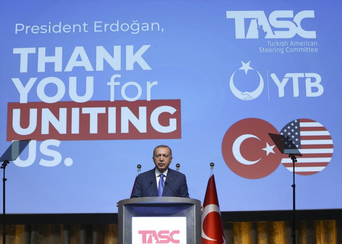 Erdoğan, ABD'deki Türk soydaş ve Müslüman toplumuyla buluştu