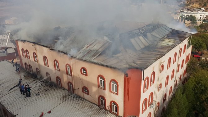 Siirt'te Kuran kursu binasında yangın