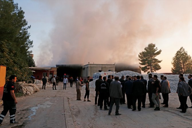 Şanlıurfa'da çırçır fabrikasında yangın