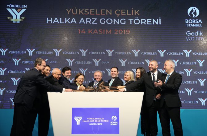 Borsa'da gong Yükselen Çelik için çaldı