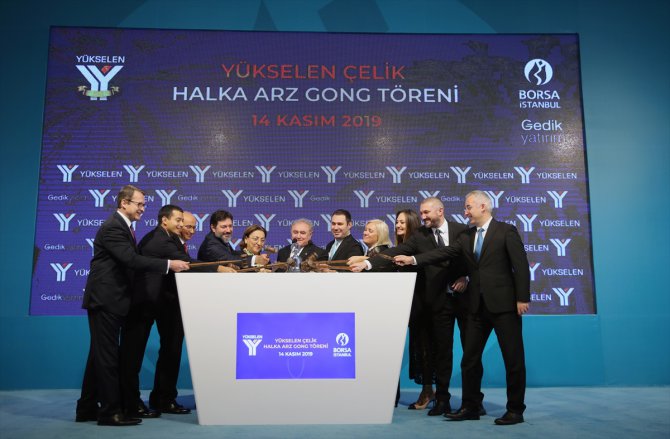 Borsa'da gong Yükselen Çelik için çaldı