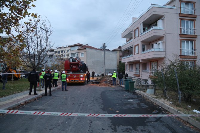 Bursa'da doğal gaz hattında çıkan yangın söndürüldü