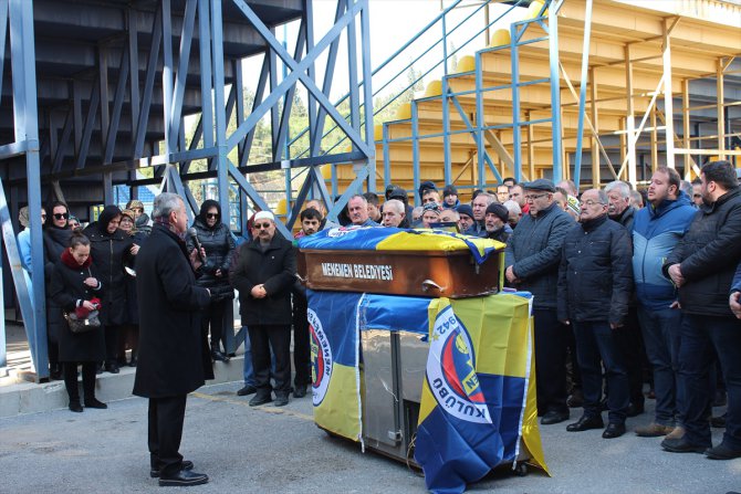 Menemenspor'un eski başkanı Aydın Şahin, son yolculuğuna uğurlandı