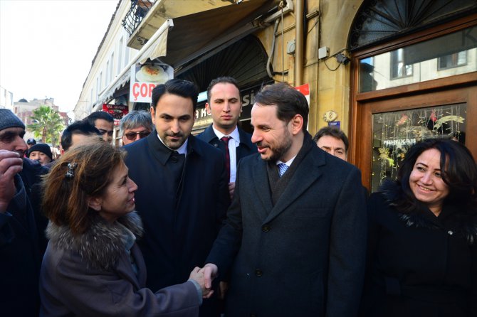 Hazine ve Maliye Bakanı Albayrak'tan Çanakkale'de esnaf ziyareti