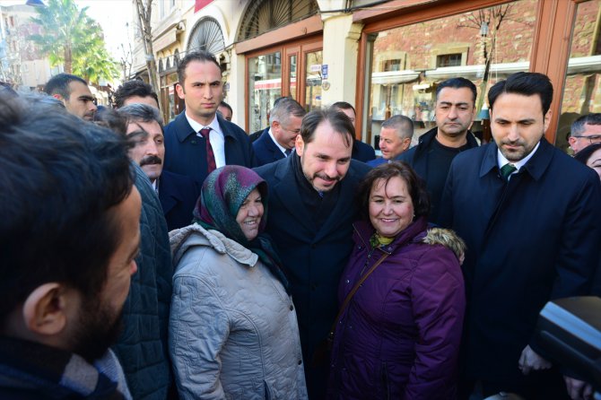 Hazine ve Maliye Bakanı Albayrak'tan Çanakkale'de esnaf ziyareti