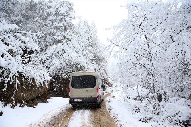 Trabzon'un yüksek kesimleri beyaza büründü