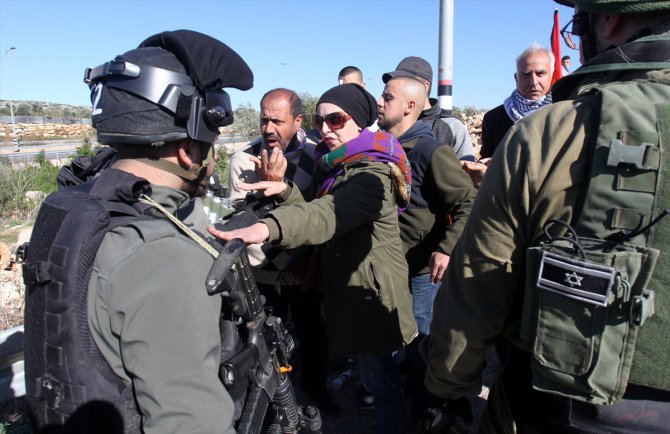 İsrail güçlerinden "Yahudi yerleşim birimi protestosuna" müdahale