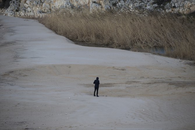Sit alanı koydan izinsiz kum alan muhtar hakkında soruşturma başlatıldı