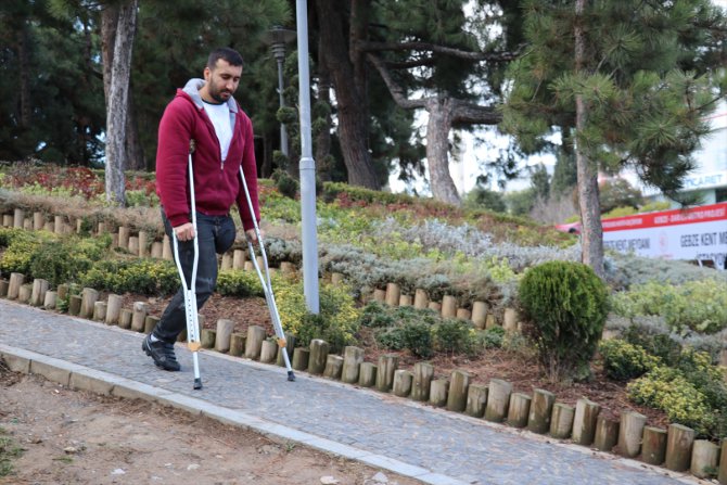 Tek bacaklı bisikletçi, milli forma için pedala "çift kuvvet" basıyor