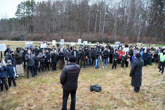 İsveç'te Çin'e Uygur protestosu