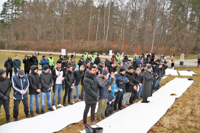 İsveç'te Çin'e Uygur protestosu