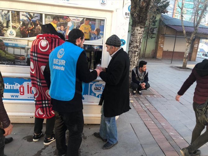 Beşir Derneğinden Elazığ'daki afetzedelere destek