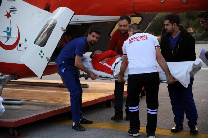 Antalyasporlu Jahovic, ambulans helikopterle Antalya'ya getirildi