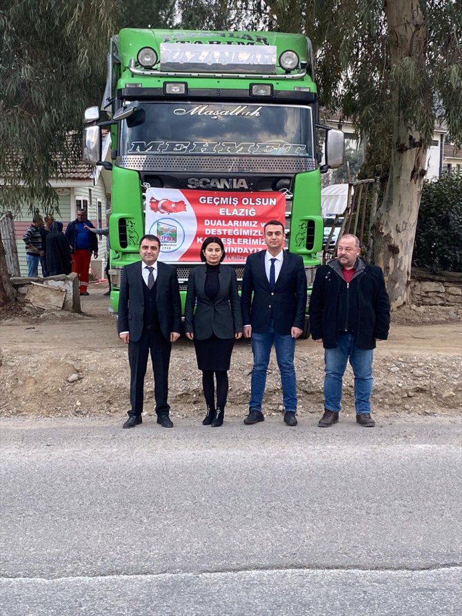 Kiraz ilçesinden deprem bölgesi Elazığ ve Malatya'ya yardım