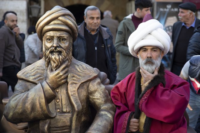 Edirne'de Mimar Sinan heykelinin yer aldığı fotoğraf çekim noktası kuruldu
