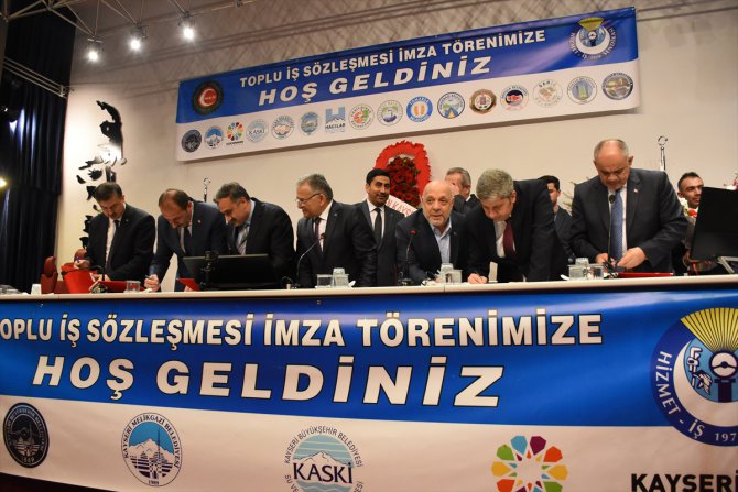 Kayseri'de 15 belediye toplu iş sözleşmesi imzaladı