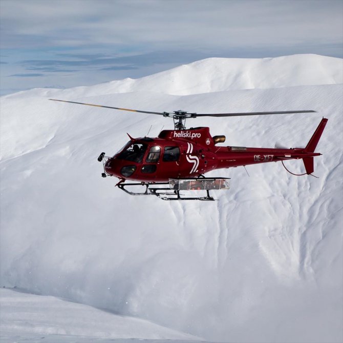 Kaçkarlarda heliski heyecanı sona erdi