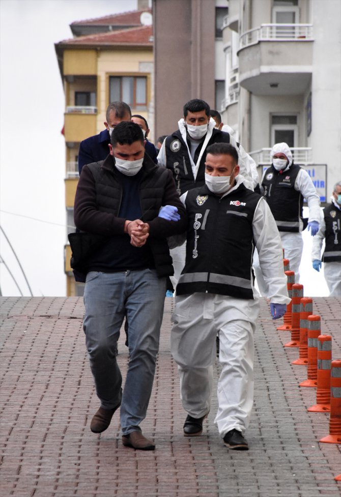 Kayseri'deki suç örgütü operasyonunda 8 şüpheli adliyeye sevk edildi