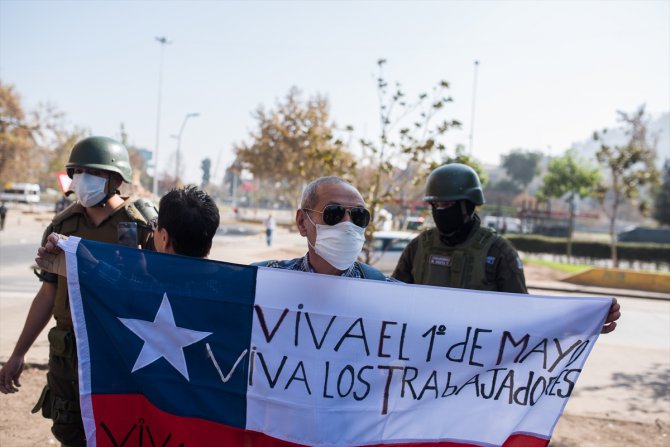Şili'de 1 Mayıs gösterilerinde 57 kişi gözaltına alındı