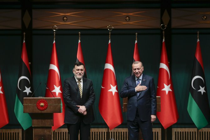 Cumhurbaşkanı Erdoğan, Libya Başbakanı Serrac ile ortak basın toplantısında konuştu: