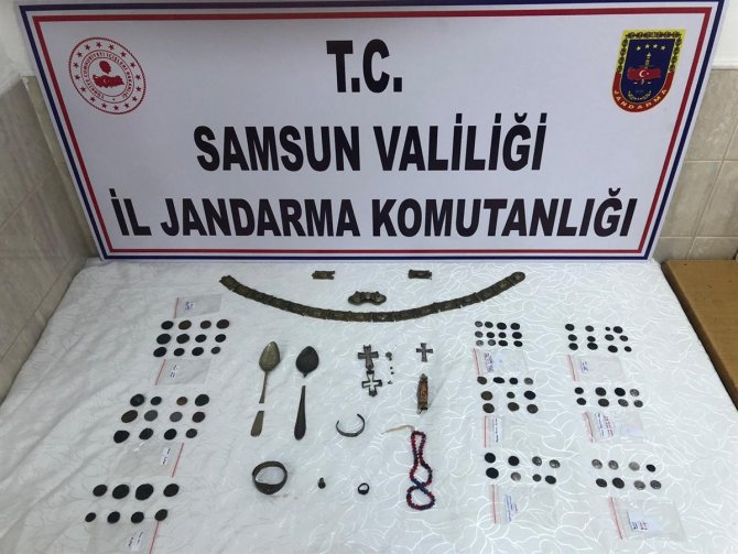 Samsun ve Amasya'da tarihi eser operasyonu: 4 gözaltı