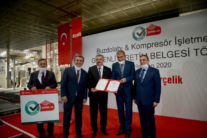 Arçelik Eskişehir Buzdolabı ve Kompresör İşletmesine "TSE COVID-19 Güvenli Üretim Belgesi"