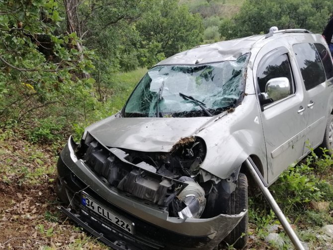 Erzincan'da şarampole devrilen kamyonette 7 kişi yaralandı