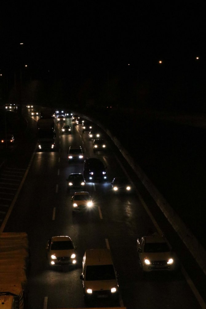 Anadolu Otoyolu'nda bayram tatili yoğunluğu