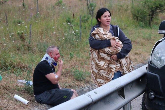 Anadolu Otoyolu'nda trafik kazası: 8 yaralı