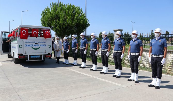 Şehit polis Adem Keskin için Samsun'da tören düzenlendi