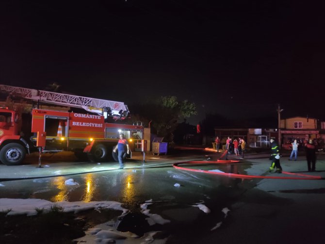 Osmaniye'de trafo merkezinde çıkan yangın söndürüldü