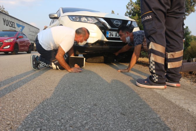 Adana'da kamyonet devrildi: 2 yaralı